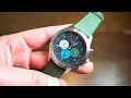 Sternglas Tachymeter Chronograph Watch Review  - Tri Color Subdials!