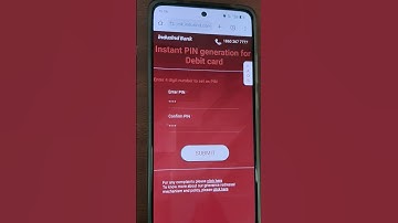 Indusind bank debit card pin generation online #tech
