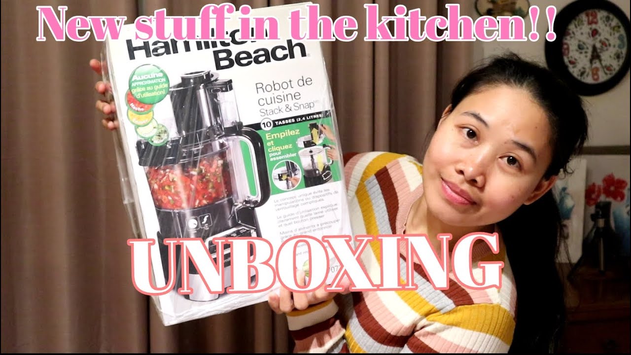 UNBOXING THE HAMILTON BEACH ELECTRIC FOOD CHOPPER! 