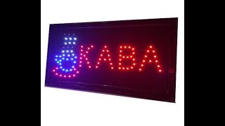 Вывеска светодиодная торговая Led табличка «Кава»