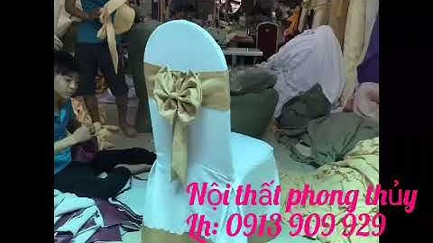 Áo ghế, nơ, khăn bàn giá rẻ 0963 909 929.