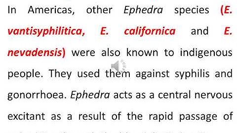 Biosynthesis of Ephedrine