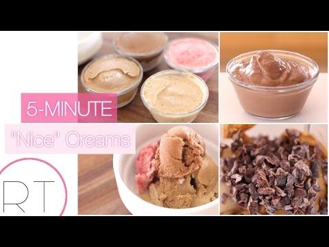 EASY Nice Cream Recipes (Coffee, Chocolate, Raspberry, Peanut Butter