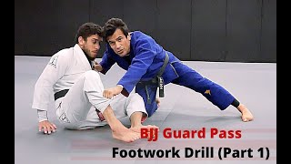 BJJ Guard Pass Footwork Drill (Part 1)