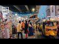 Walking in cheapest shopping streets chennai  22km city walk  chennai 4k