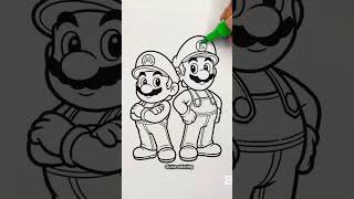 Super Mario & Luigi Coloring❤️ #Shorts #SuperMario #MarioAndLuigi #HowToDraw #MarioDrawing #Colori Super Mario & Luigi Coloring❤️ #Shorts #SuperMario #MarioAndLuigi #HowToDraw #MarioDrawing #Colori