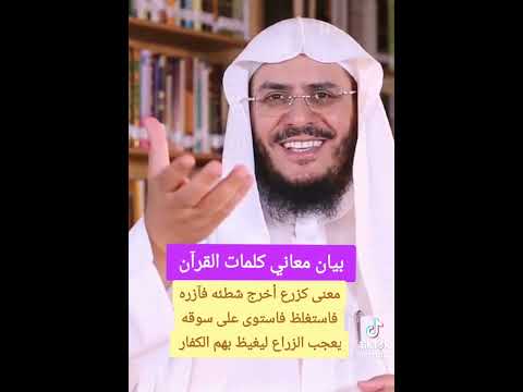 معنى كزرع اخرج شطئه