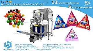 4-Head Scale for Granules Weighing Packing in Triangular Pouch