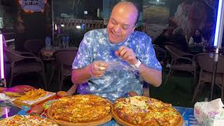 أهي مطة الجبنة دي محتاجه وقفة 🧀 تجربة أكل جديدة في مطعم وكافية Nilos 🍕