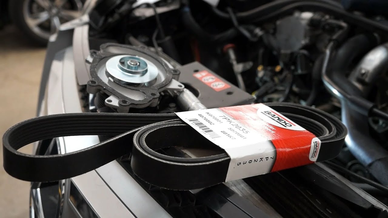 Mercedes Benz OM642 3.0L V6 Turbo Diesel Water Pump Replacement YouTube