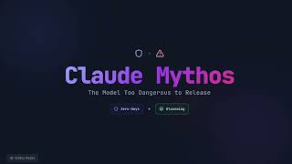 Claude Mythos: The Model Too Dangerous to Release Claude Mythos: The Model Too Dangerous to Release