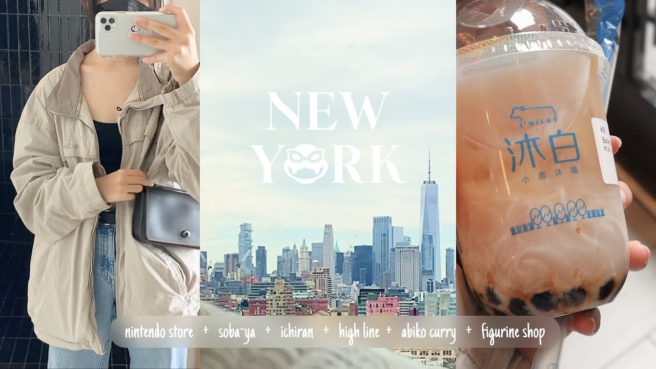 new york vlog 🍎 - exploring the city, endless snacks & meals, visiting muji
