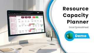 Resource Capacity Planner Excel Template Demo