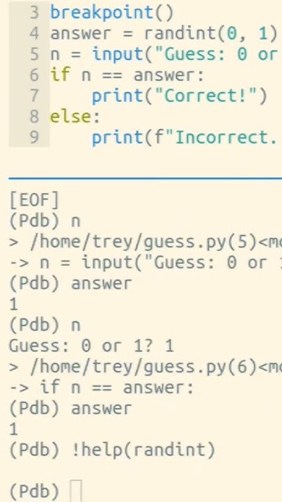 interact: the most underused PDB command #python #pdb #breakpoint - YouTube