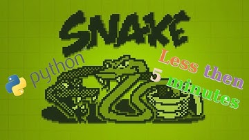 Python Snake Tutorial with GUI [LESS THEN 5 MINUTES][EASY]