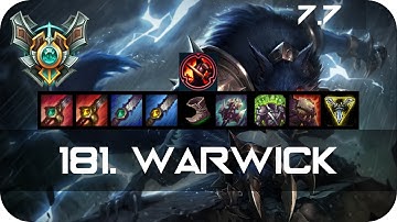 Master Warwick Jungle vs Graves Season 7 s7 Patch 7.7 2017 Gameplay Guide Build Normals