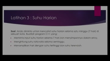Tugas Dasar-dasar Pemrograman ( Array )