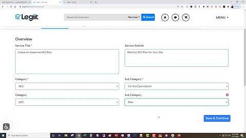 How To Create A Service On Legiit