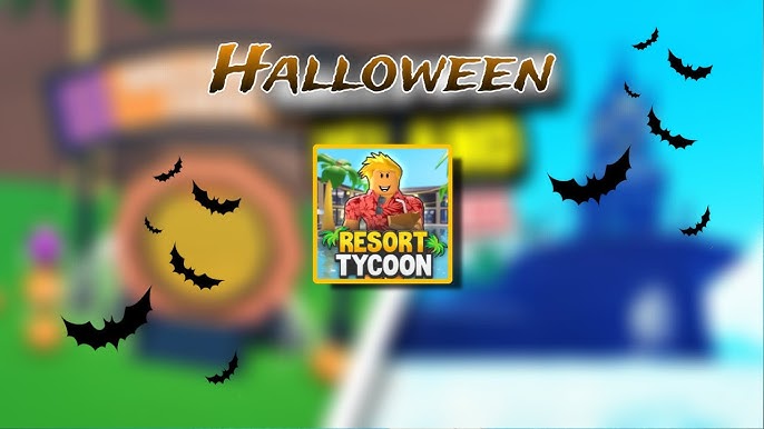 Roblox - CONSTRUÍMOS UM HOTEL com DECORAÇÃO de HALLOWEEN (Resort Tycoon  Halloween)