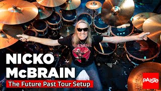 PAISTE CYMBALS - Nicko McBrain (Iron Maiden) - The Future Past Tour Setup