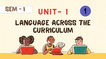 B.Ed Paper 3/1 Language Across the Curriculum (LAC) 1