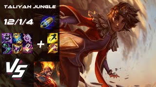 JUNGLE Taliyah vs Brand  EU Challenger Patch 14.10