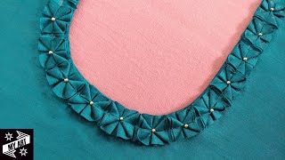 Very Beautiful and Easy Back/Front Neck Design for Kurti/Blouse Cutting and Stitching