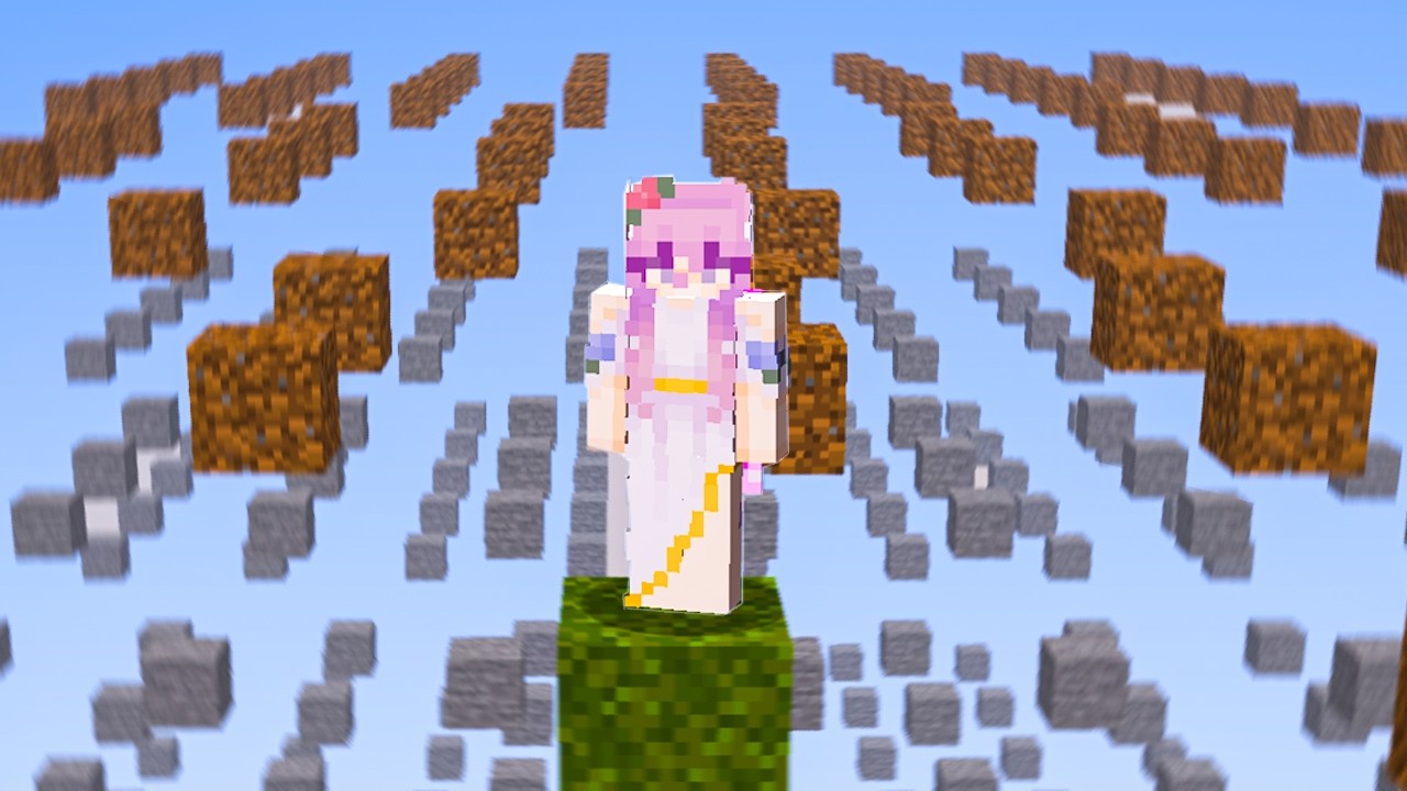 Minecraft but the world is a massive grid
