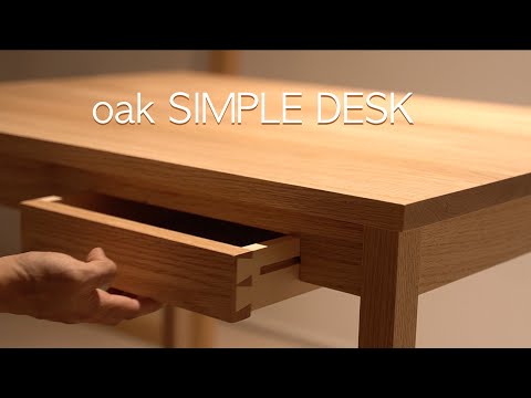 Ordinary Project furniture_making oak simple desk | 원목 책상만들기