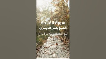 سورة الفاتحة الشيخ ياسر الدوسري --راحة نفسية--