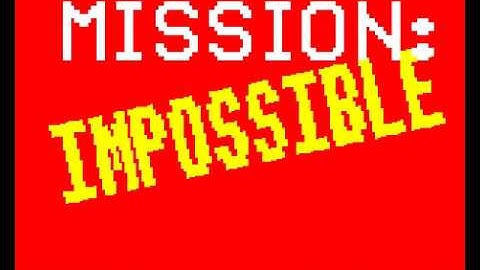 BBC Micro Music Demo - Mission Impossible