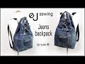 EJ-Up cycle 96/Make a Jeans backpack/가방 만들기| DIY BAG SEWING TUTORIALDIY/CRAFTS/MAKE A BAG