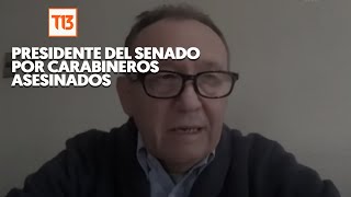 Presidente del Senado: 'Se adoptó por lo que era más posible, decretar toque de queda'