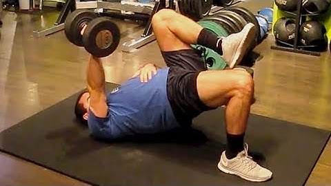 One-Arm, One-Leg Floor Press with Glute Bridge Iso-Hold