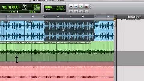 Pro Tools Ignite - Video Review - Chapter - 05.4 Creating Regions