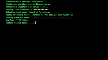 Speedtest.net CLI Terminal Speed Test