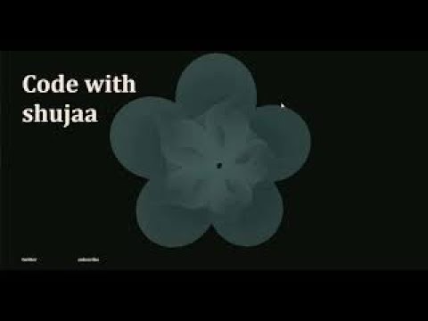 making a 3D flower with JavaScript and three.js - YouTube