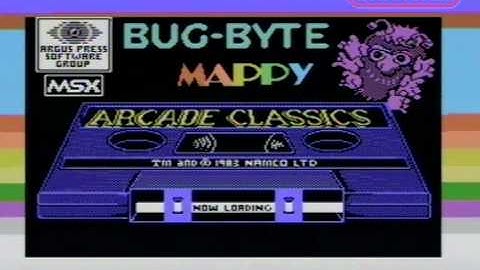 MSX1 Mappy [with real time tape loading]