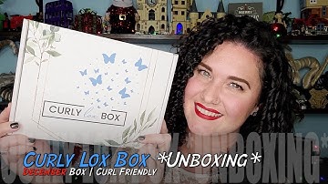 Curly Lox Box *Unboxing* | December Box 2021 | Curl Friendly
