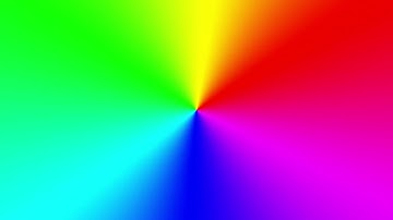 Rotating Rainbow Test Pattern for calibration