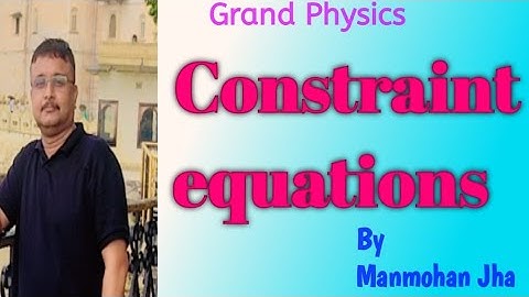 Constraint equations, Newton