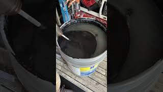Mixing 5gal bucket of paint #painting #mixing #milwaukeetools #5gallonbucket #Diy #diyprojects