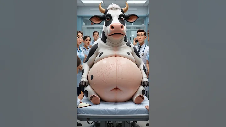 A pregnant cow rescue story 😺#ai #animals #shorts #story #cow