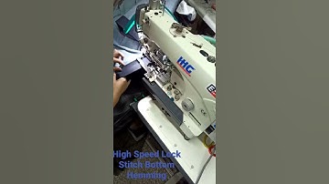 High Speed Lock Stitch Bottom Hemming Machine with Reverse Folder for Jeans #Shorts