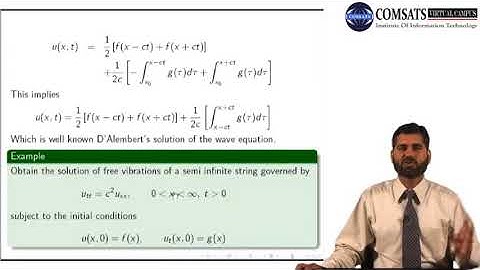 Solution of Wave Equatio|Mathematical Method Of Physics in hindi MTH483 LECTURE 24