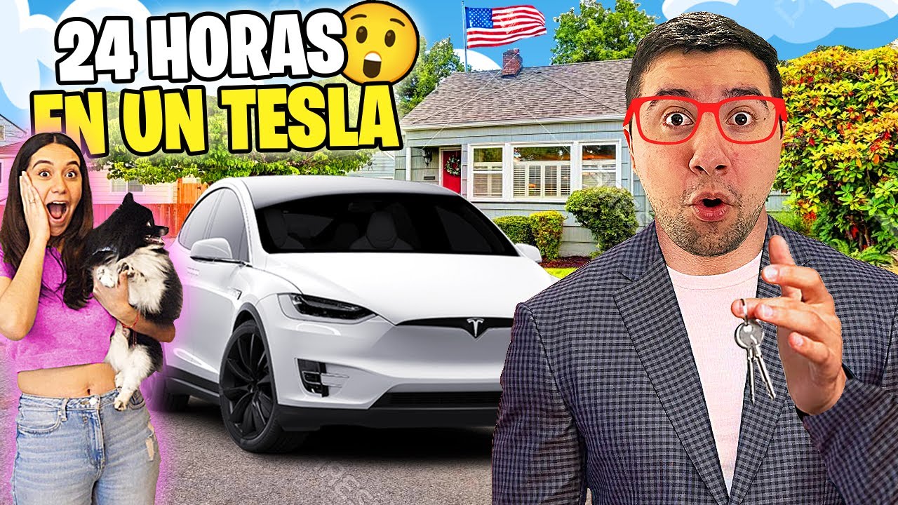 Renté un TESLA en ESTADOS UNIDOS por 24 HORAS... 😳 *lo rayé XD*