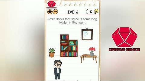 Brain Test 2 Smith and Joe Part 1 Level 8 smith thinks that there is something hidden in this room