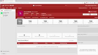 POV: your youtube channel to socialblade on a same date as joined date today