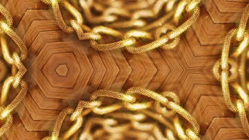 gold chain Kaleidoscope background