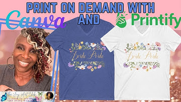 Canva tutorial   Tshirts Print on Demand with Printify - #canvatutorial  #printify